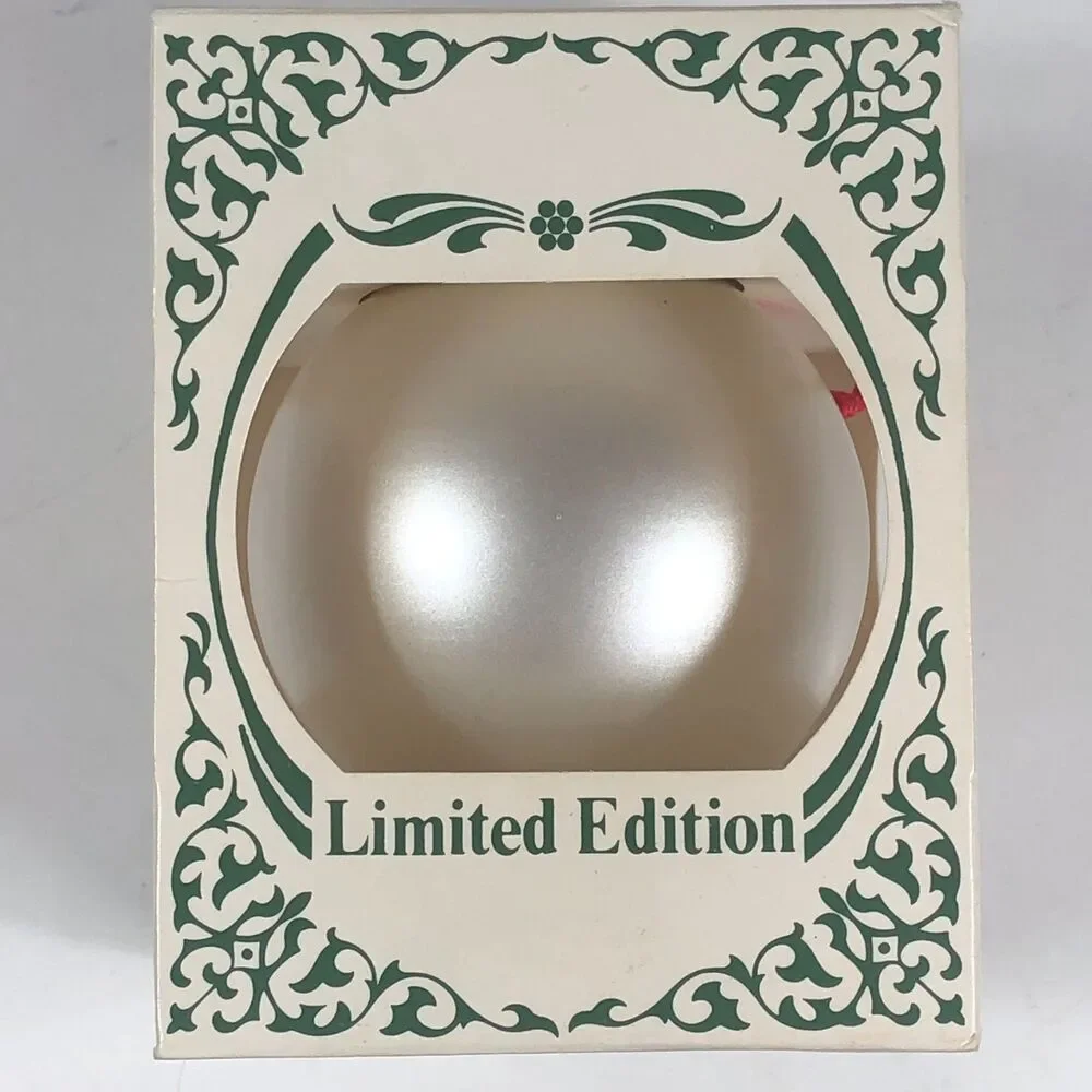 Vintage Limited Edition 1990 USPS 25 Cent Stamp Ornament, Greetings USA, Ball